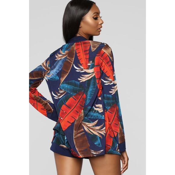 Fashion Nova - Vacation Forever 3 Piece Set - Navy/Combo - SMALL - Picture 7 of 11